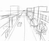Perspective Drawing Point Street Drawings Sketch House Exterior Line Horizon Two Scene Elevation Quick Difference Between Jon Messer Class Getdrawings sketch template