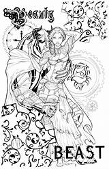 Coloriage Grimm Beast Steampunk Bete Imprimer Sorah Suhng Adults Bête Charmed Tinkerbell sketch template