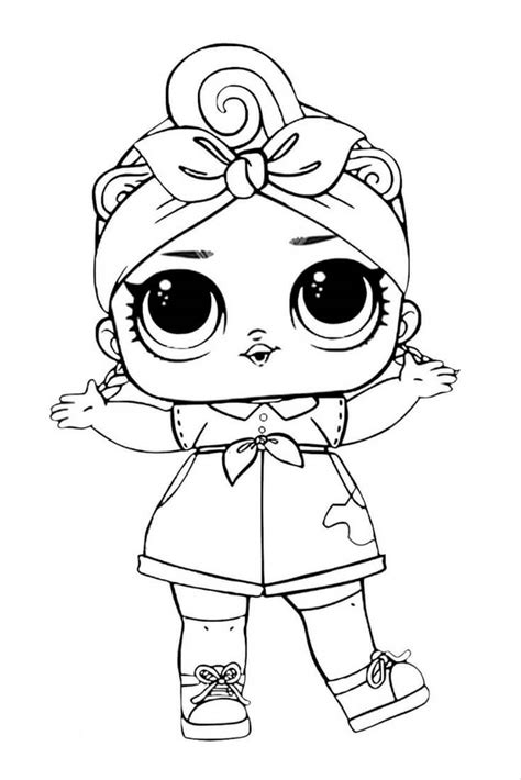 printable lol surprise dolls coloring pages