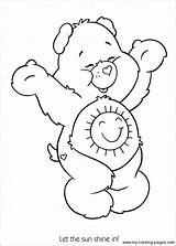 Coloring Bear Care Pages Bears Printable Sunshine Kids Print Funshine 80s Drawing Colouring Cartoon Outline Cartoons Carebears Adult Sheets Lab sketch template