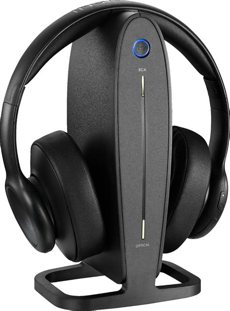 insignia rf wireless   ear headphones black  ebay