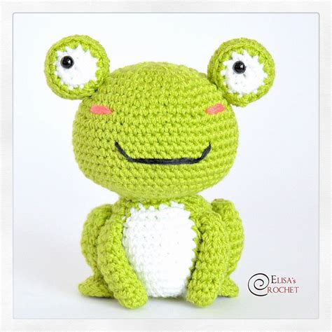 crochet pattern baby frog amigurumi doll stuffed doll easy