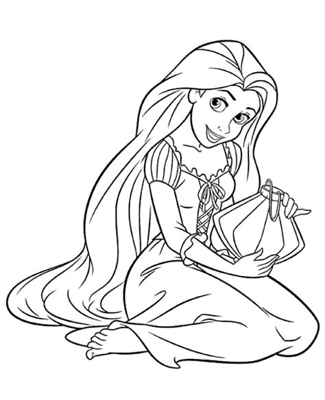 princess coloring sheet  print  girls