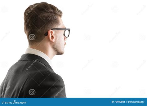 Man In Glasses Side Stock Image Image Of Copyspace Male 73105081