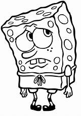 Spongebob Bob Squarepants Kleurplaat Spalvinimo Gerrit Paveikslėliai Traurig Schwammkopf Frei Bedruckbar Downloaden sketch template