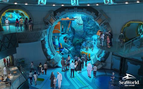 seaworld abu dhabi  yas island  worlds largest aquarium  open