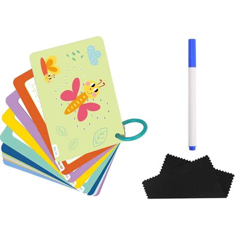 tookyland lets trace tracing lines trails flash cards kids