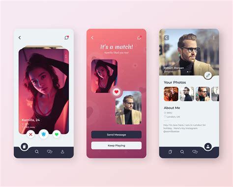 dating app concept mobile app design inspiration app store design app interface design