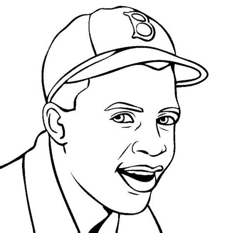 jackie robinson  coloring page  printable coloring pages  kids
