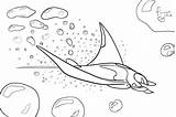 Ray Coloring Pages Colouring Manta Getcolorings Getdrawings Eggs sketch template