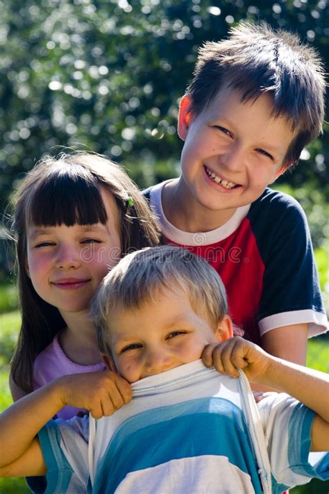smiling kids stock photo image  family happiness child