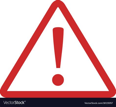 warning sign icon simple royalty  vector image