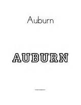 Auburn Coloring Change Template sketch template