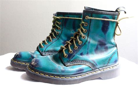vintage rare turquoise  marten boots