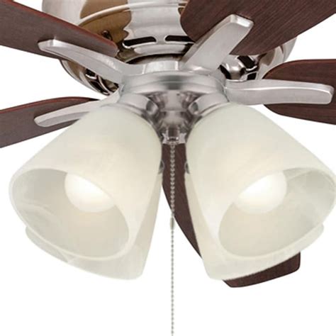 harbor breeze  light brushed nickel incandescent ceiling fan light kit   ceiling fan light
