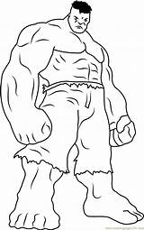 Hulk Coloring Pages Furious Cartoon Coloringpages101 Printable sketch template