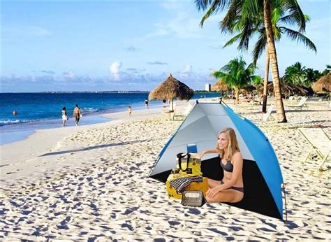 xl pop  strandtent beach shelter windscherm strand scherm tent zonnescherm bolcom