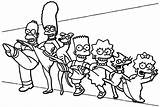 Simpsons Colorir Desenhos sketch template