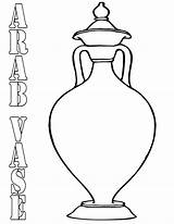 Vase Coloring Pages sketch template