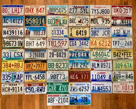 state set   license plates  good condition rusticplates