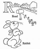 Coloring Pages Letter Letters Abc Color Numbers Objects Rabbit Alphabet Printable Learning Years Farm Sheet Print sketch template