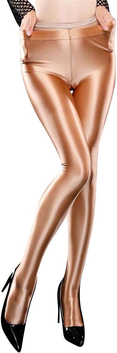 ladies pantyhose shiny oily smooth shimmer tights stockings hosiery