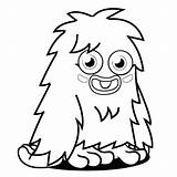 Monster Coloring Pages Printable Cartoon Silly Funny Cute Moshi Kids Color Furry Print Getcolorings Clipart Getdrawings Colorin Colorings Popular Comments sketch template
