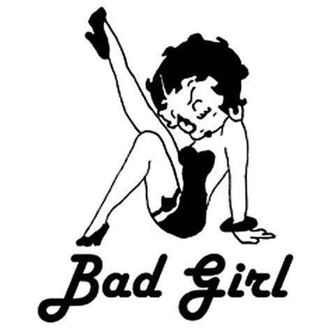 the second half price sexy bad girl betty car sticker 12 5 15 5cm car