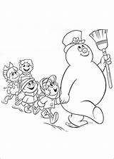 Frosty Snowman Coloring Pages Printable Kids Coloring4free Christmas Sheets Parade Snowmen Book Fun Children Pdf Votes Bestcoloringpagesforkids Choose Board Cute sketch template