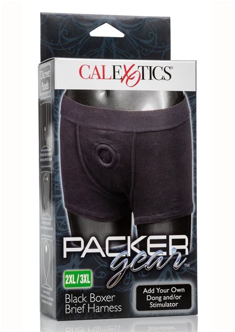 packer gear black boxer harness 2xl 3xl —