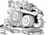 Monster Truck Coloring Pages Colouring Printable Trucks Kids Drawing Digger Grave Color Fire Sheets Bigfoot Tow Engine Print Drawings Boys sketch template