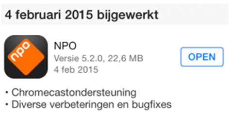 tv kijken  de chromecast met npo app chromecast info