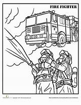 Firefighter Firefighters Feuerwehr Colouring Prevention Kindergarten Fireman Basteln Vorschule Fighters Ausmalbilder Ausmalen sketch template