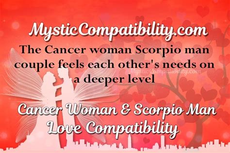 cancer woman scorpio man compatibility mystic compatibility