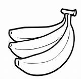 Coloring Bananas Banana Kids Advertisement sketch template
