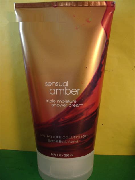 bath and body works sensual amber shower cream large full size