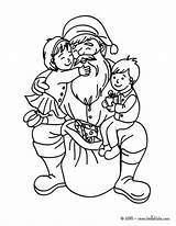 Coloring Santa Pages Claus Boy Hellokids Christmas Rudolph Happy Girl Getdrawings sketch template
