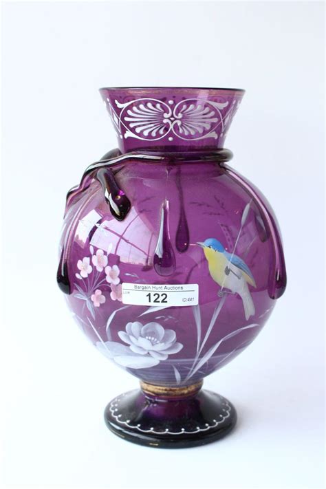 Antique Amethyst Glass Vase