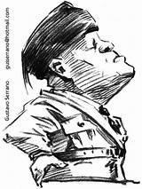 Cartoons Mussolini Benito Illustrations sketch template