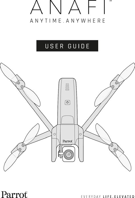 parrot drones anafi wi fi drone user manual