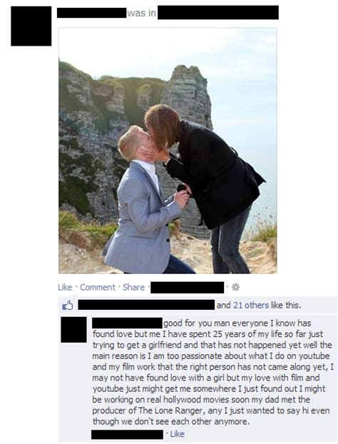 engagement news man leaves awkward facebook comment on friend s proposal photo huffpost