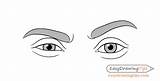 Eyes Step Drawing Raised Eyebrow Draw Eye Expressions sketch template