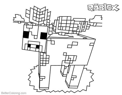 mooshroom  minecraft coloring pages roblox characters