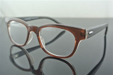Vintage Hand Made Eyeglass Frames Wooden Clear Lens Glasses Spectacles