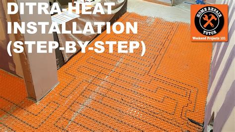 ditra heat heated flooring systems installation step  step  home repair tutor youtube