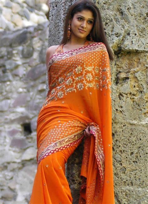 Actress Nayanatara Latest Sexy Stills In Saree Actress