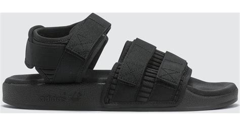 adidas originals adilette sandal    black lyst