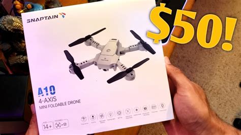 snaptain  wifi mini flying drone  p hd camera unboxing  flight test youtube