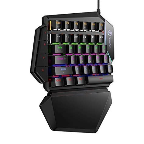 gamesir gk  handed gaming keyboard mechanical mini game key pad usb wire pc black