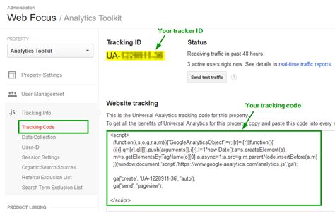 google analytics tracking code id  check  setup analytics toolkitcom